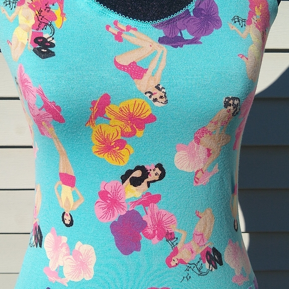 NWOT H & M Blue Halter tank top Size XS - Picture 5 of 11